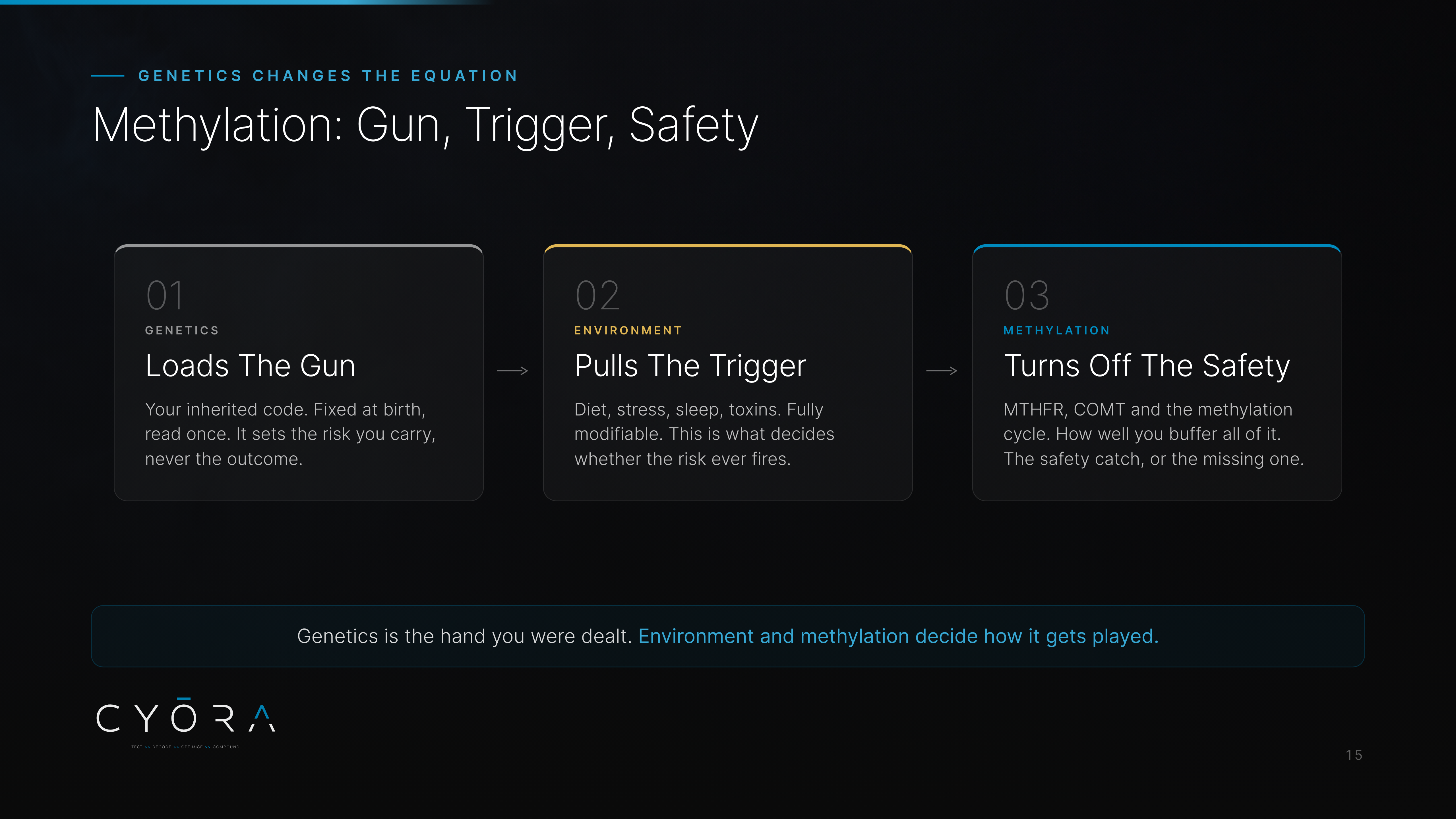Methylation: Gun, Trigger, Safety