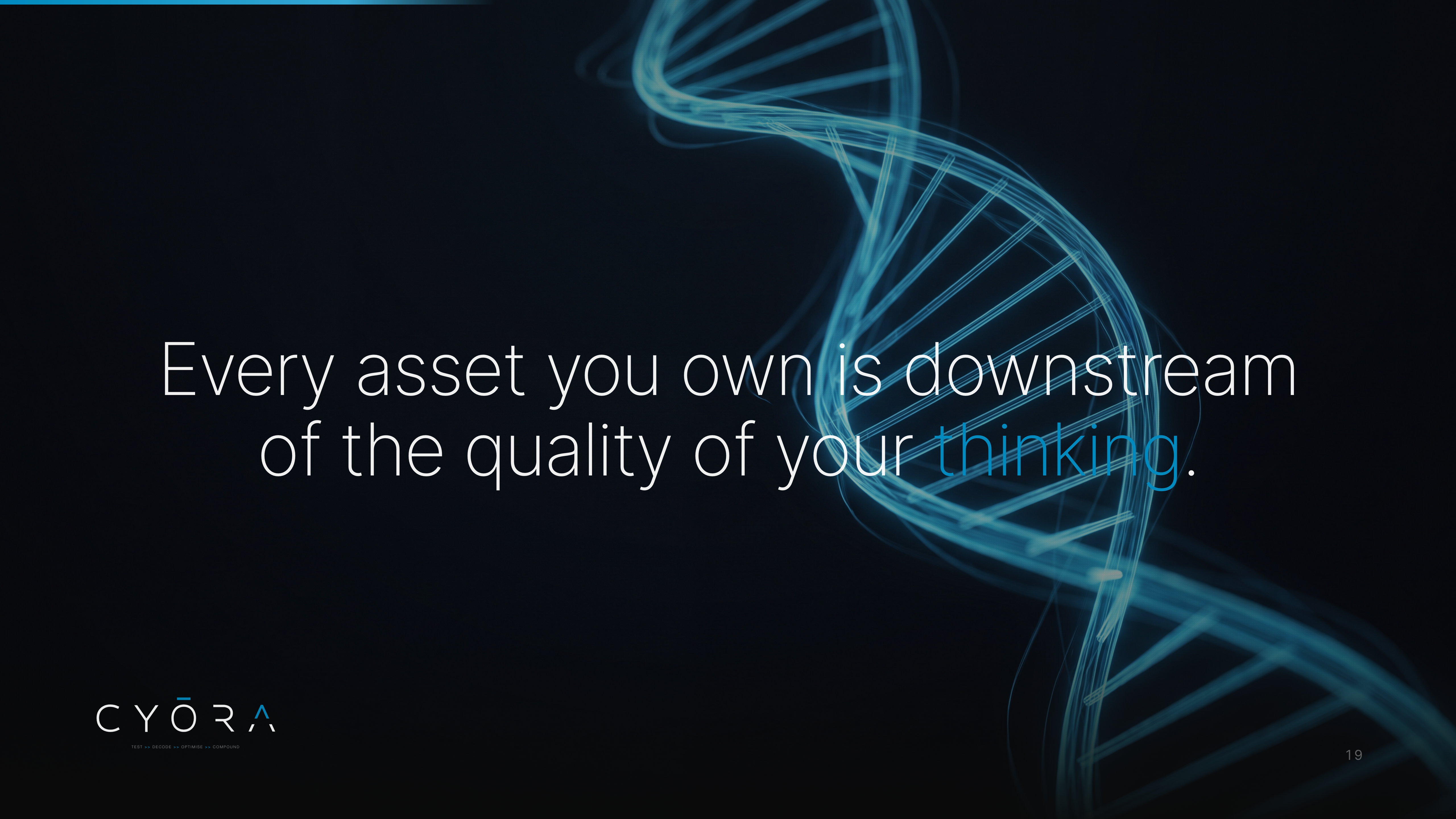 Every Asset You Own Is Downstream Of Your Thinking