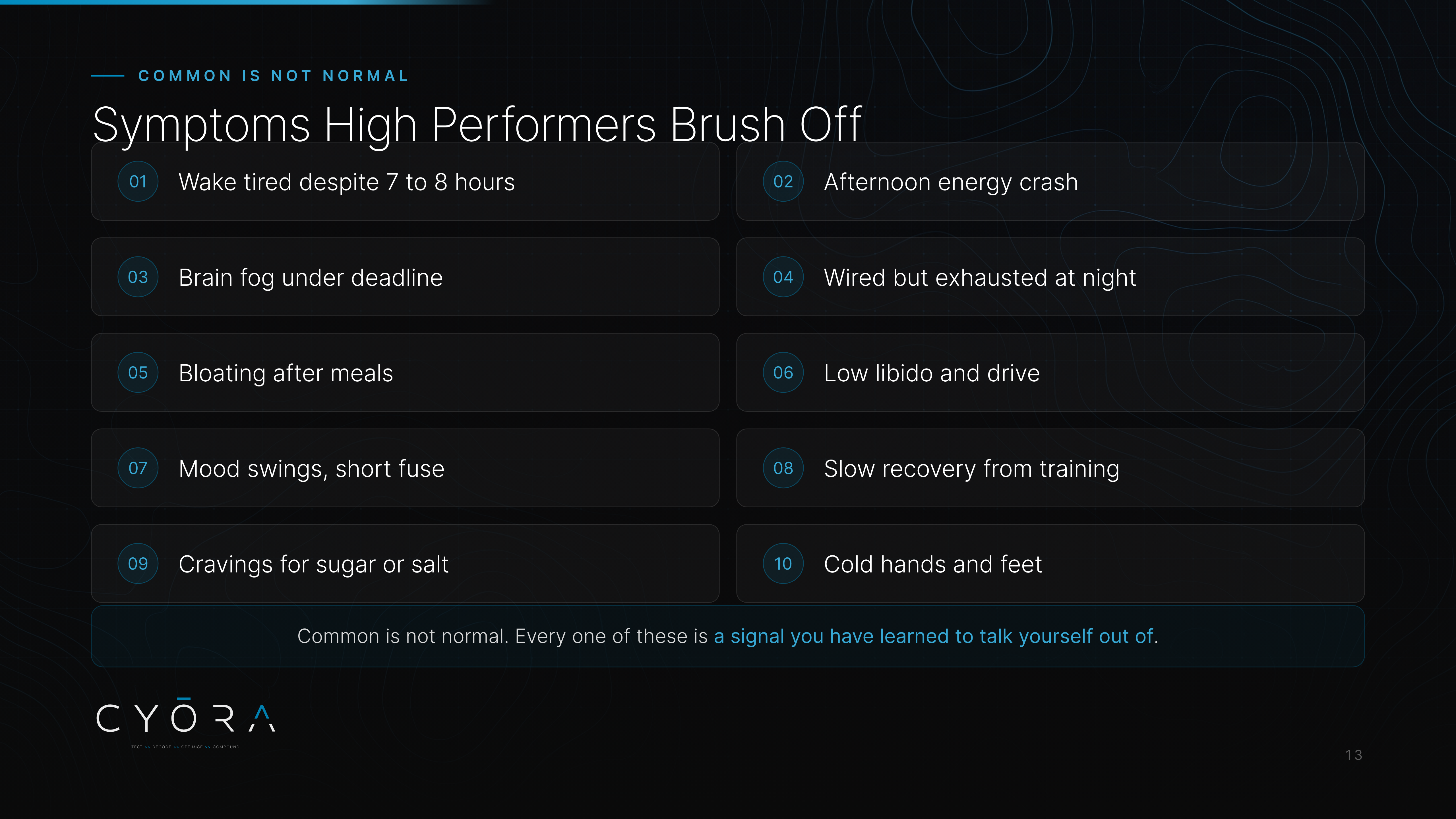 Symptoms High Performers Brush Off