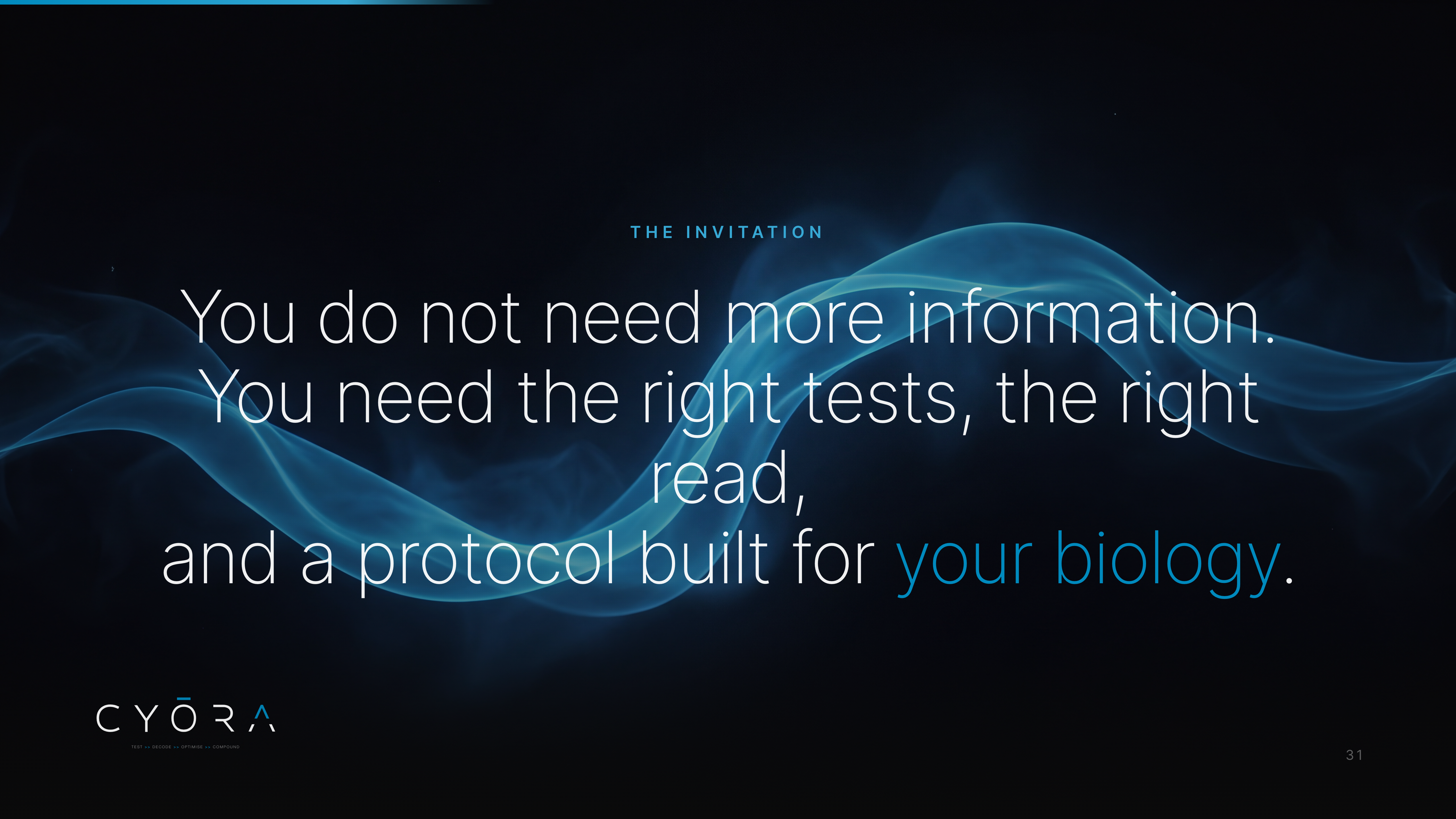 You Do Not Need More Information