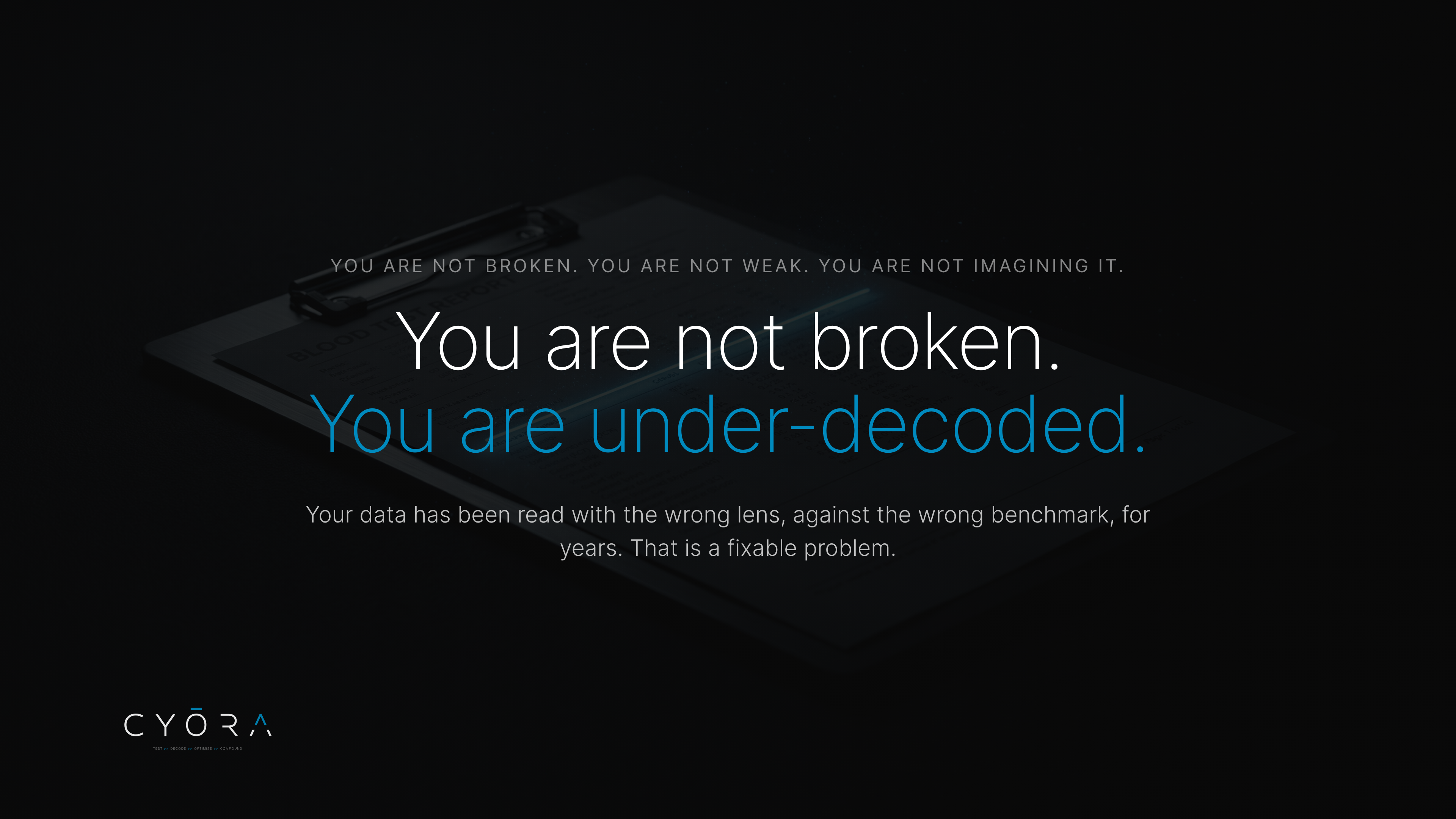 You Are Not Broken. You Are Under-Decoded.