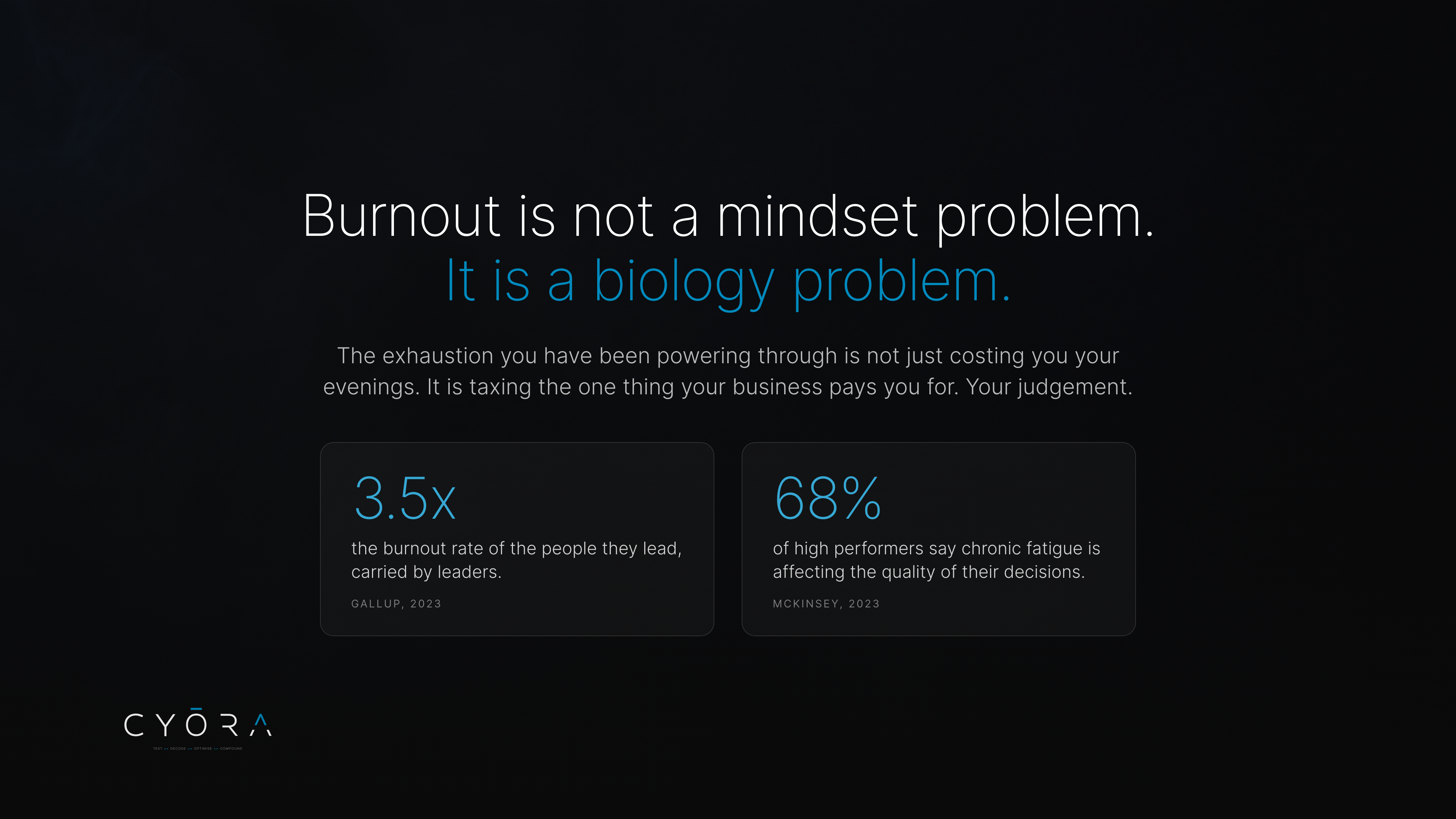 Burnout Is A Biology Problem