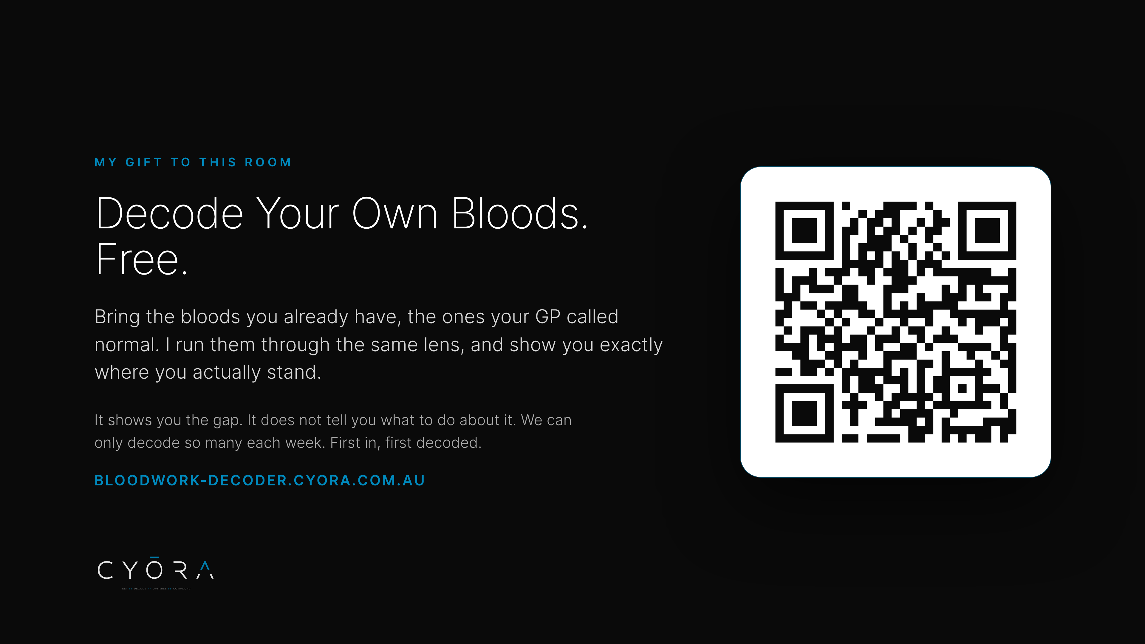 The Gift: Bloodwork Decoder