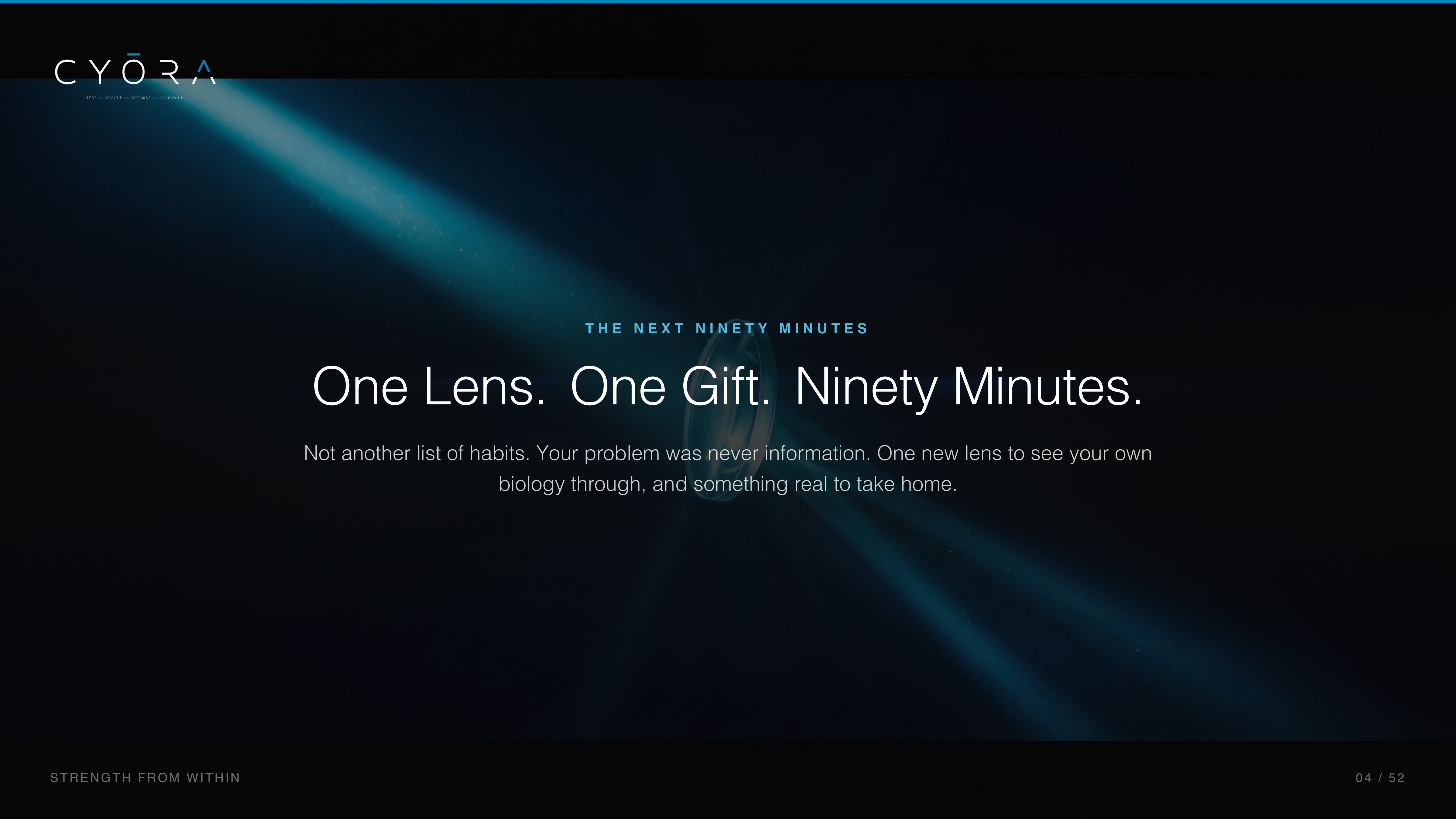 One Lens. One Gift. Ninety Minutes.