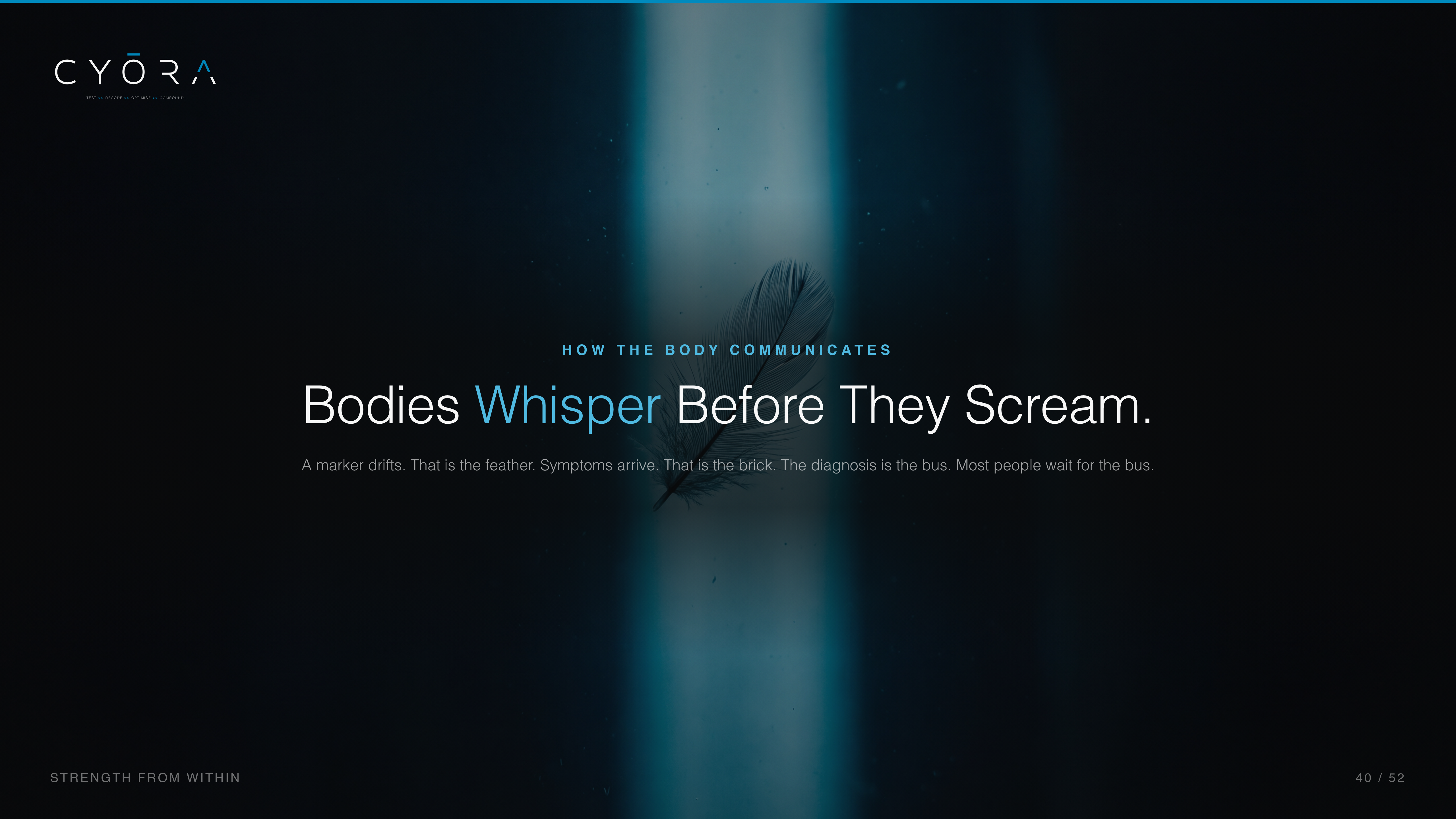 Bodies Whisper Before They Scream.