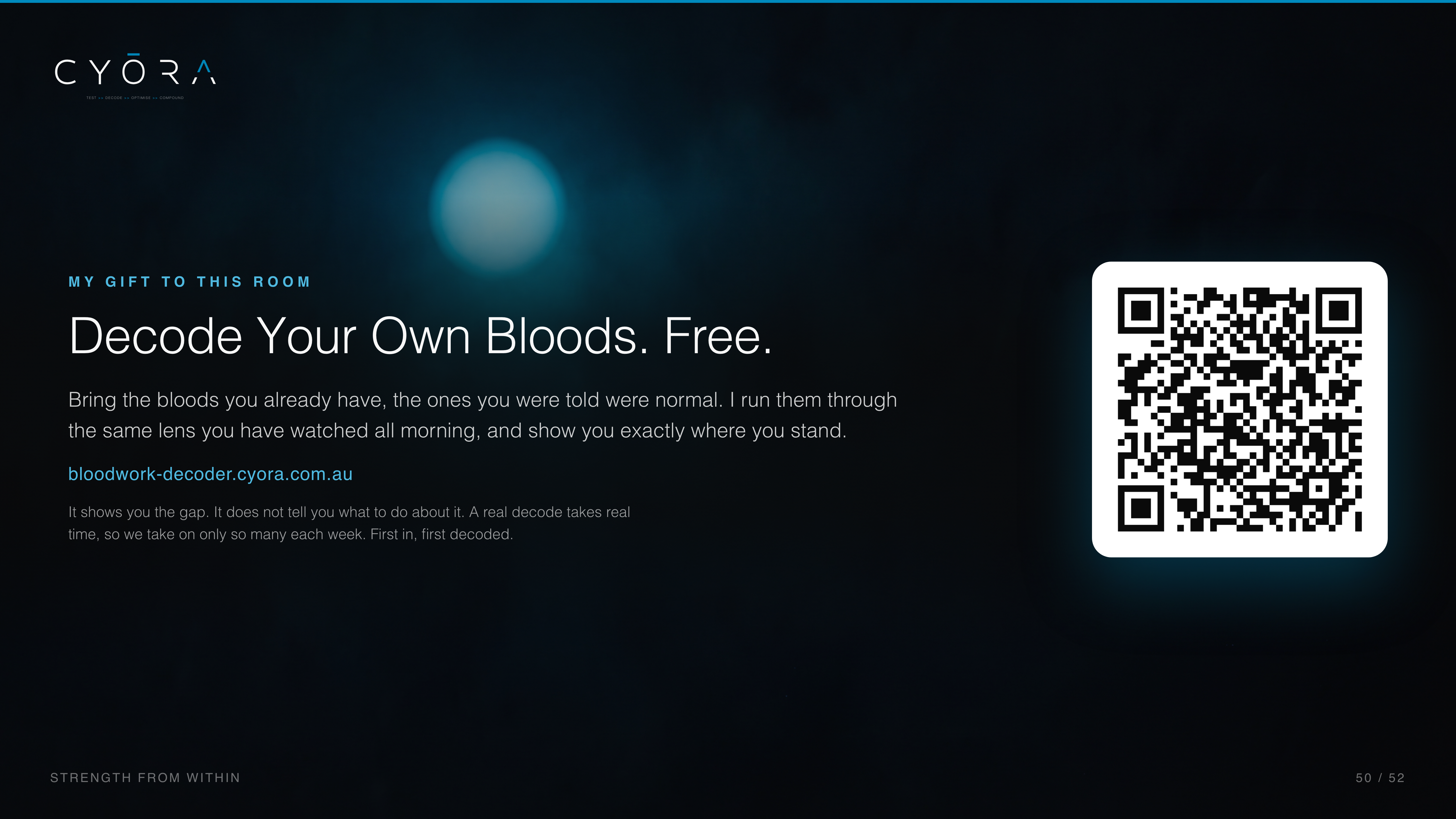 Decode Your Own Bloods. Free.